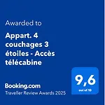 Appart. 4 Couchages 3 Etoiles - Acces Telecabine アパート *